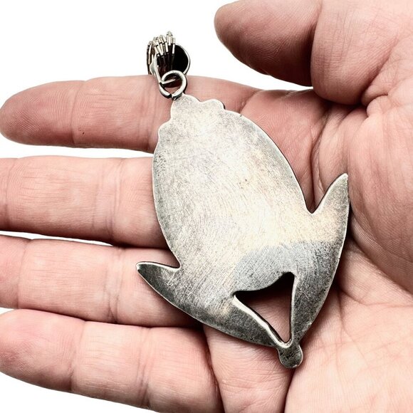 American Southwest Women's Necklace Liquid Sterling Silver Sponge Coral - Picture 4 of 4